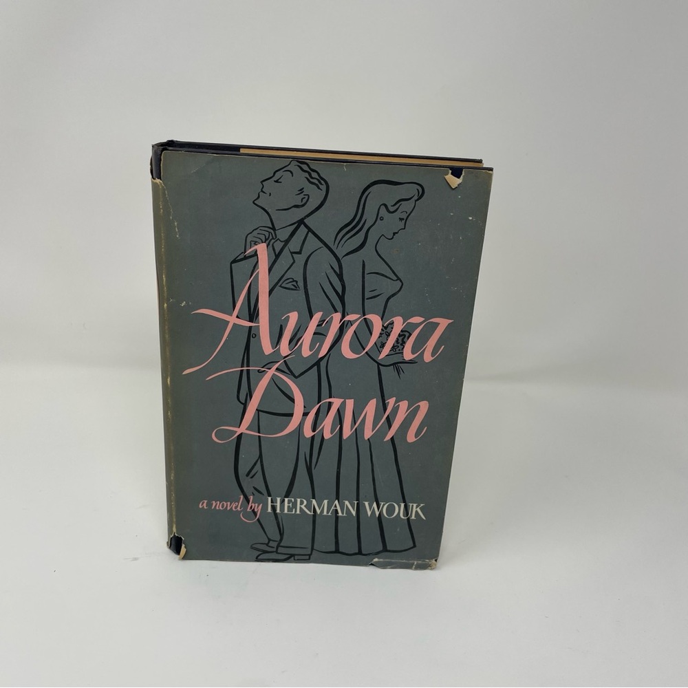 Aurora Dawn Decorative Book Cover — Gray and Pink Art Print